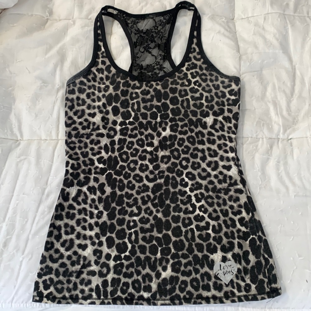 Express leopard tank top
